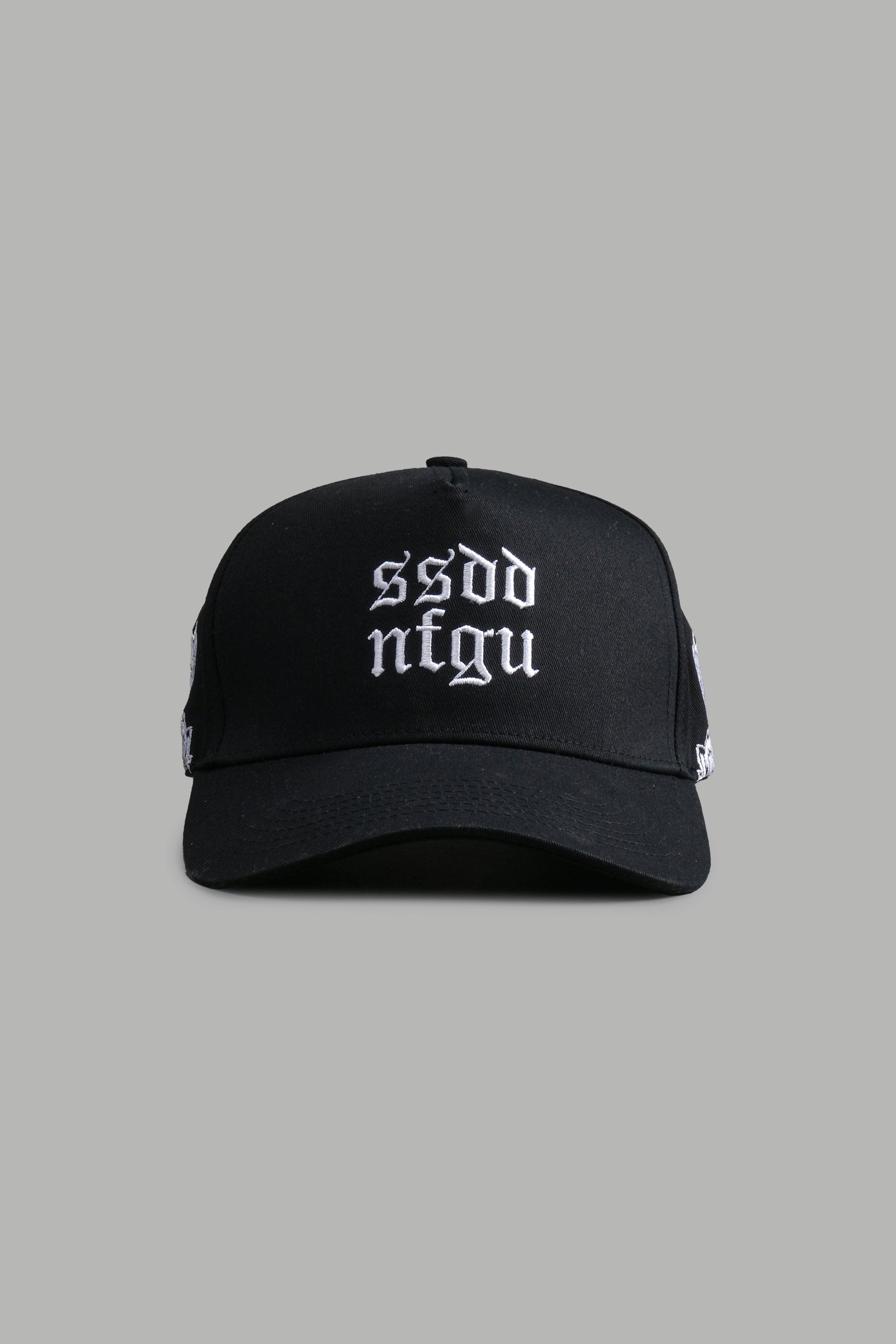 Surrounded by Wolves 5 Panel Hat in Black