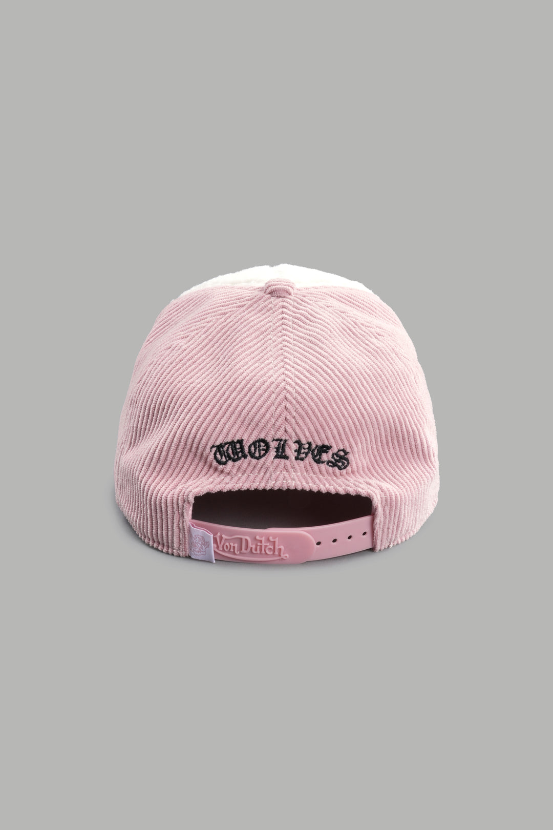 Cherub Eyeball Corduroy Trucker Hat in Bubblegum