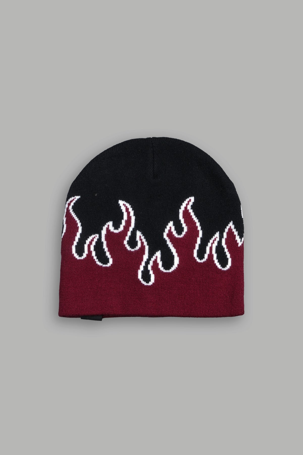 Eternal Flame Cap Beanie in Black/Oxblood