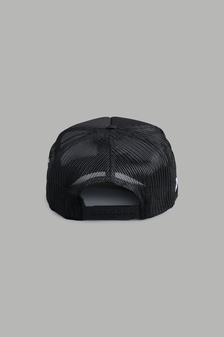 Cherub And Fiend Trucker Hat in Black