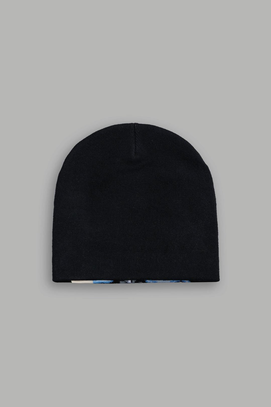 Stone Cold Big Skull Cap Beanie in Black/Blue
