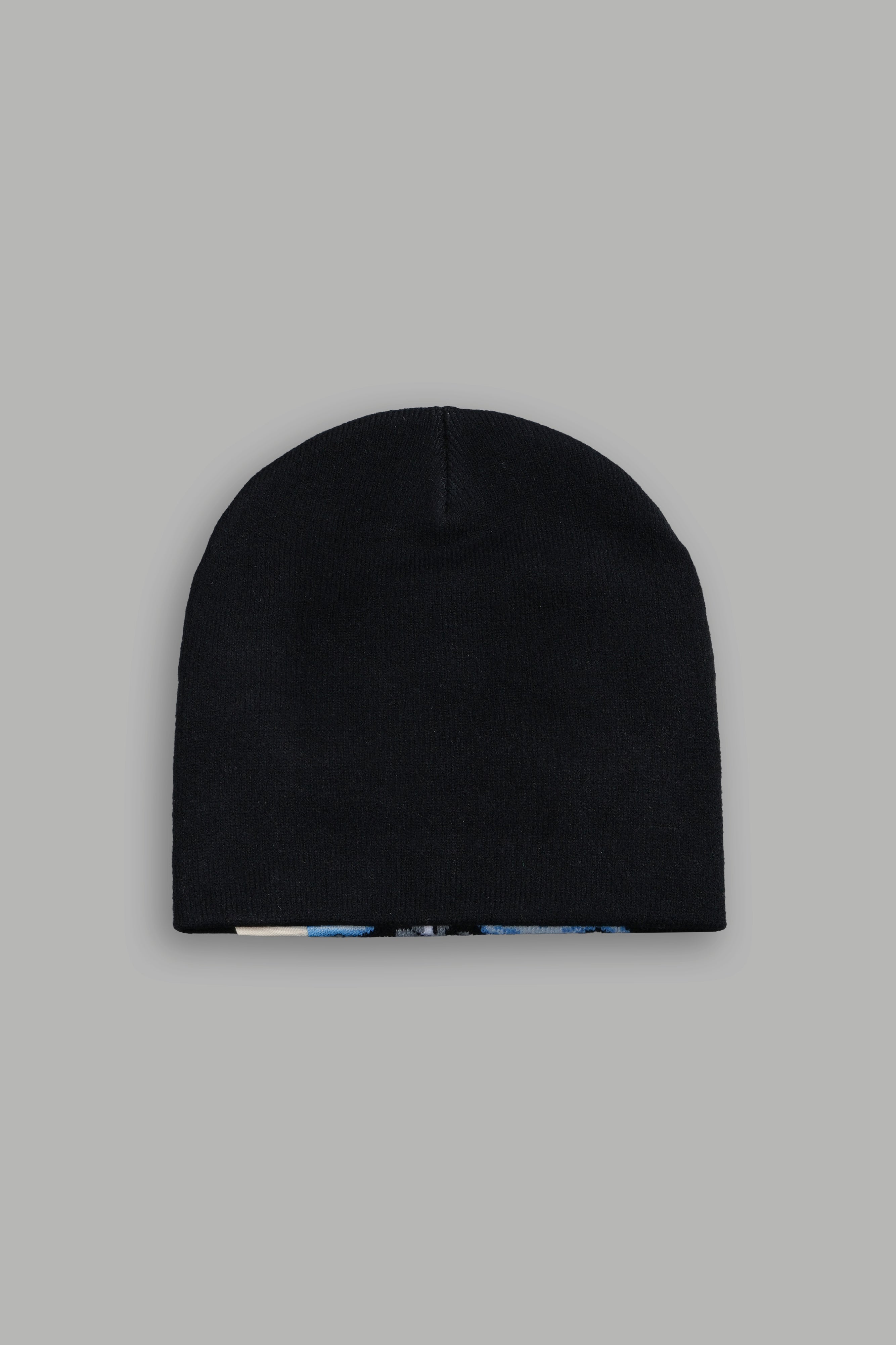 Stone Cold Big Skull Cap Beanie in Black/Blue