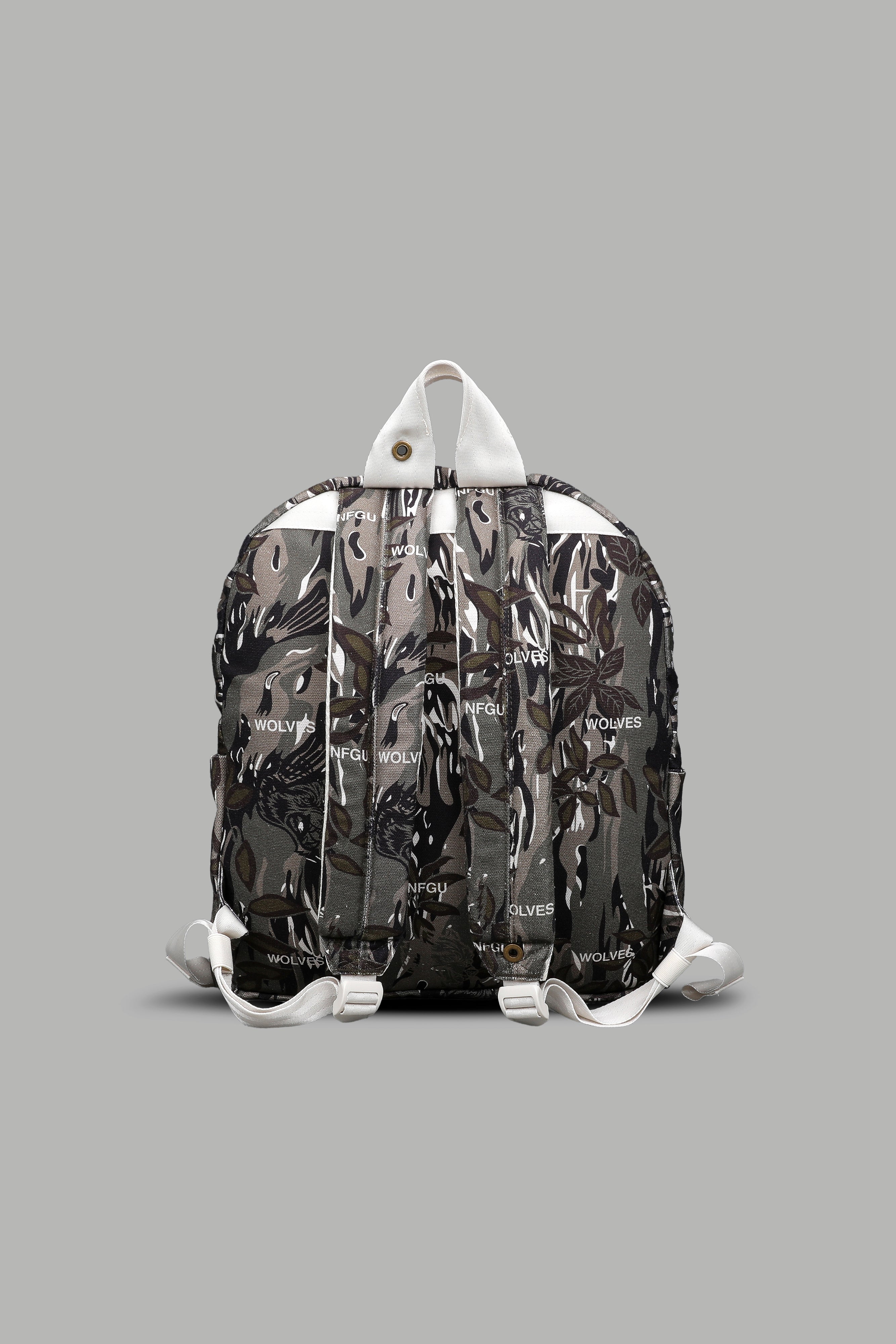 Wolves Everyday Backpack in Darc Coffee Norse Camo