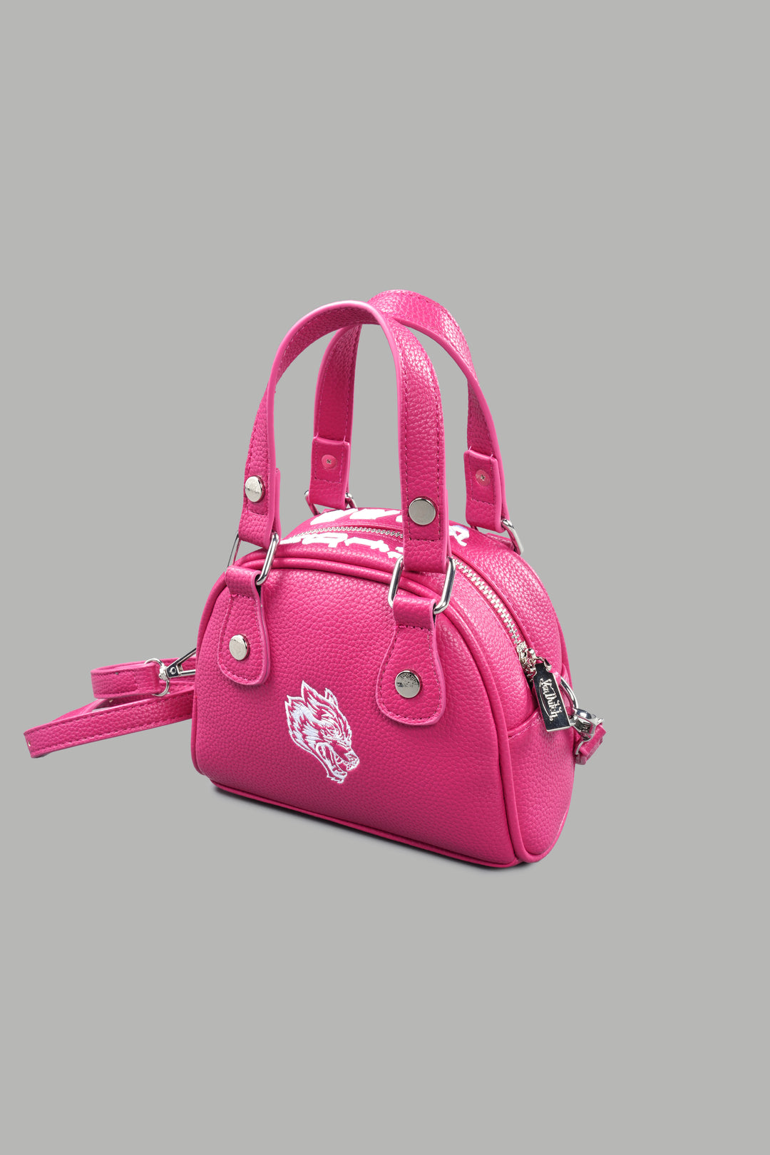 DSVD Collab VD Leather Mini Bowler in Mauve/Pink