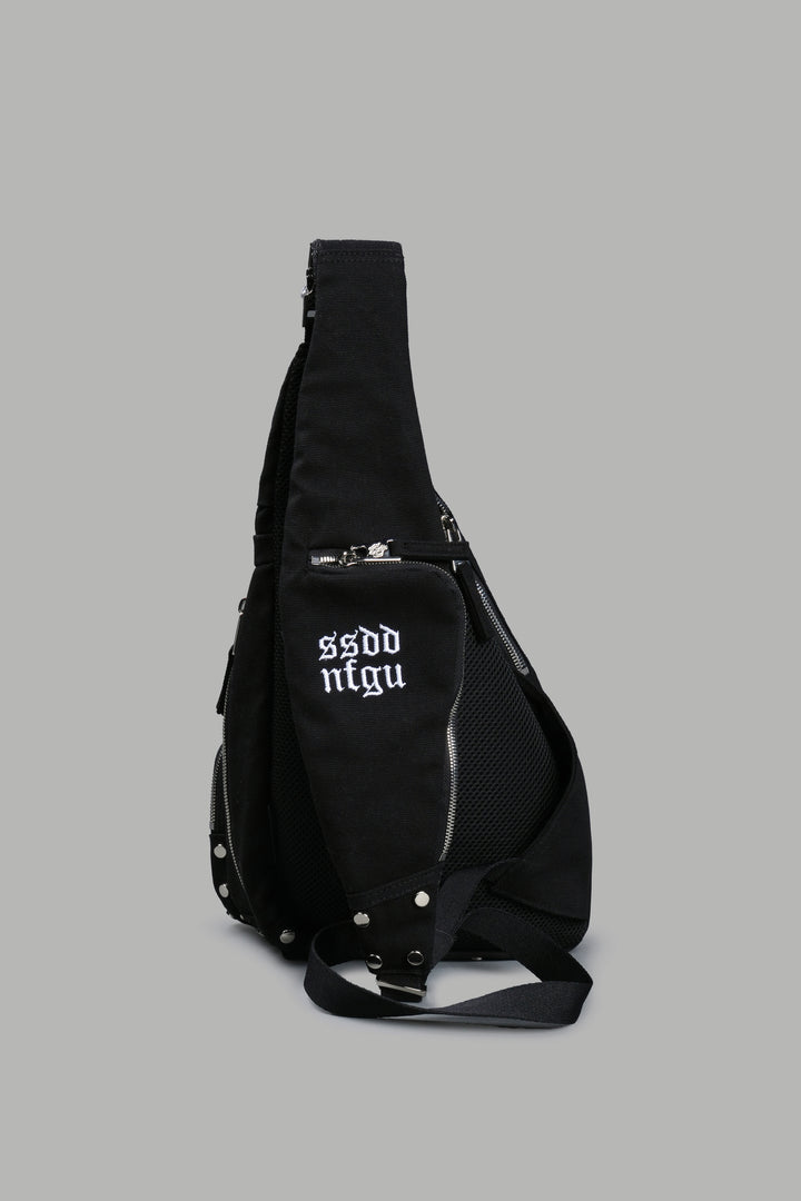 Wolf Head Ronin Side Bag in Black