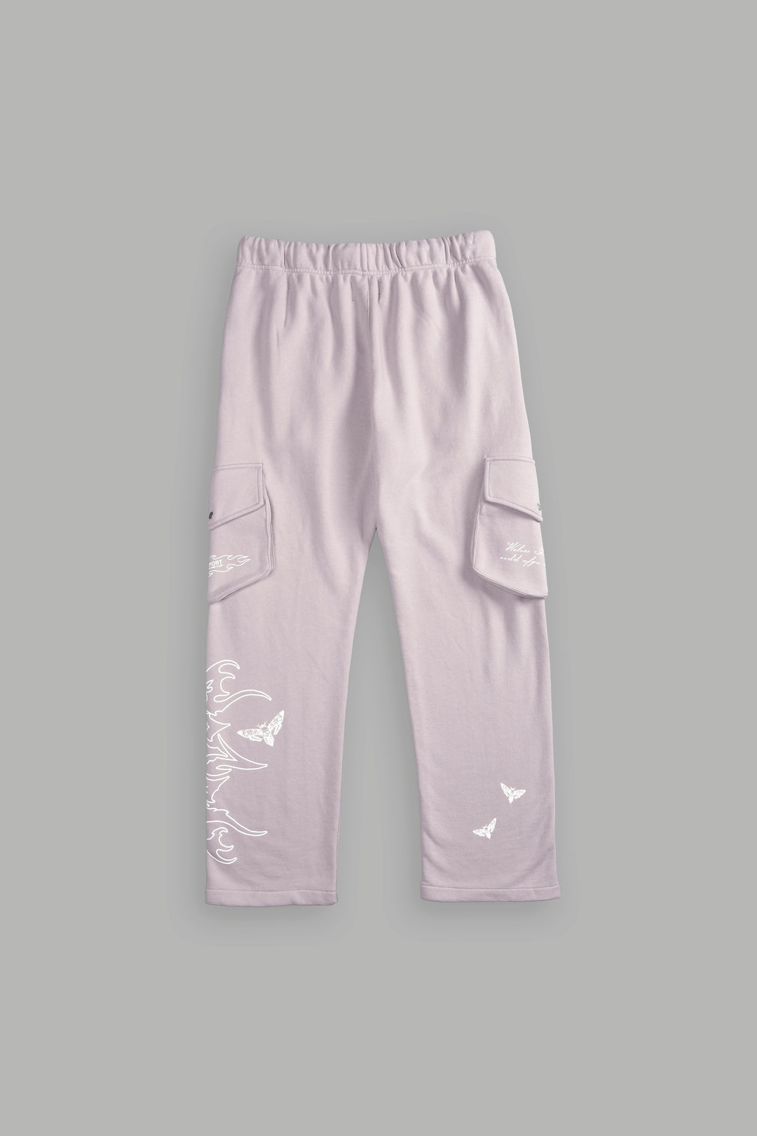 Death Head Bigelow Cargo Sweat Pants in Quartz