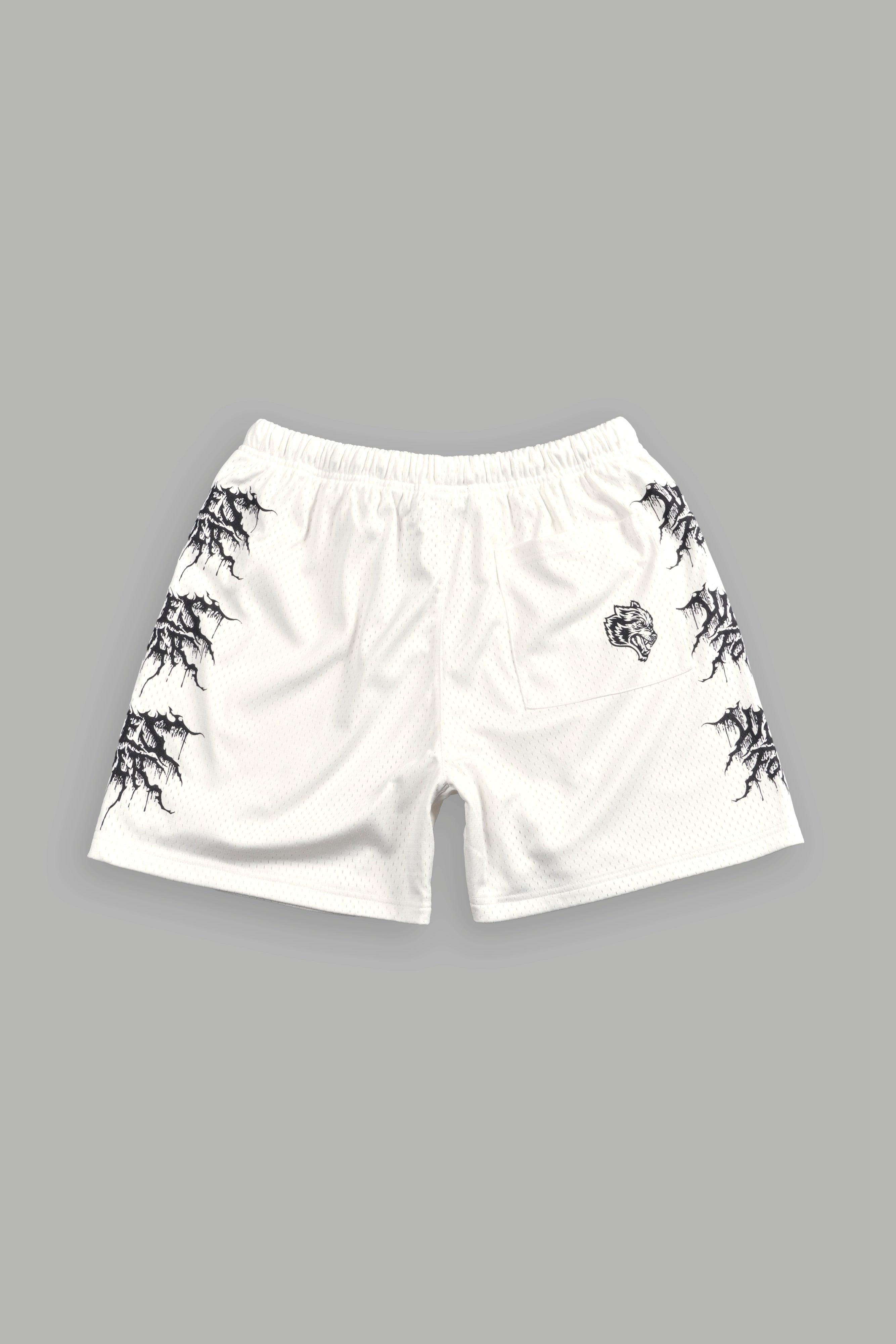 Shadow Mesh Shorts in Cream