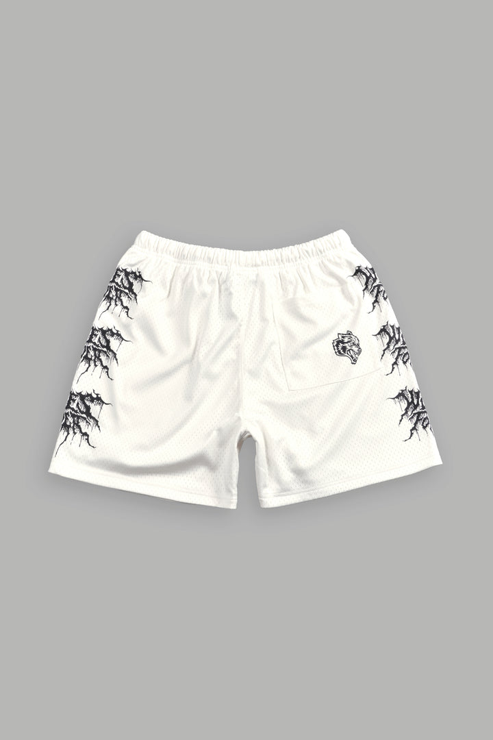 Shadow Mesh Shorts in Cream