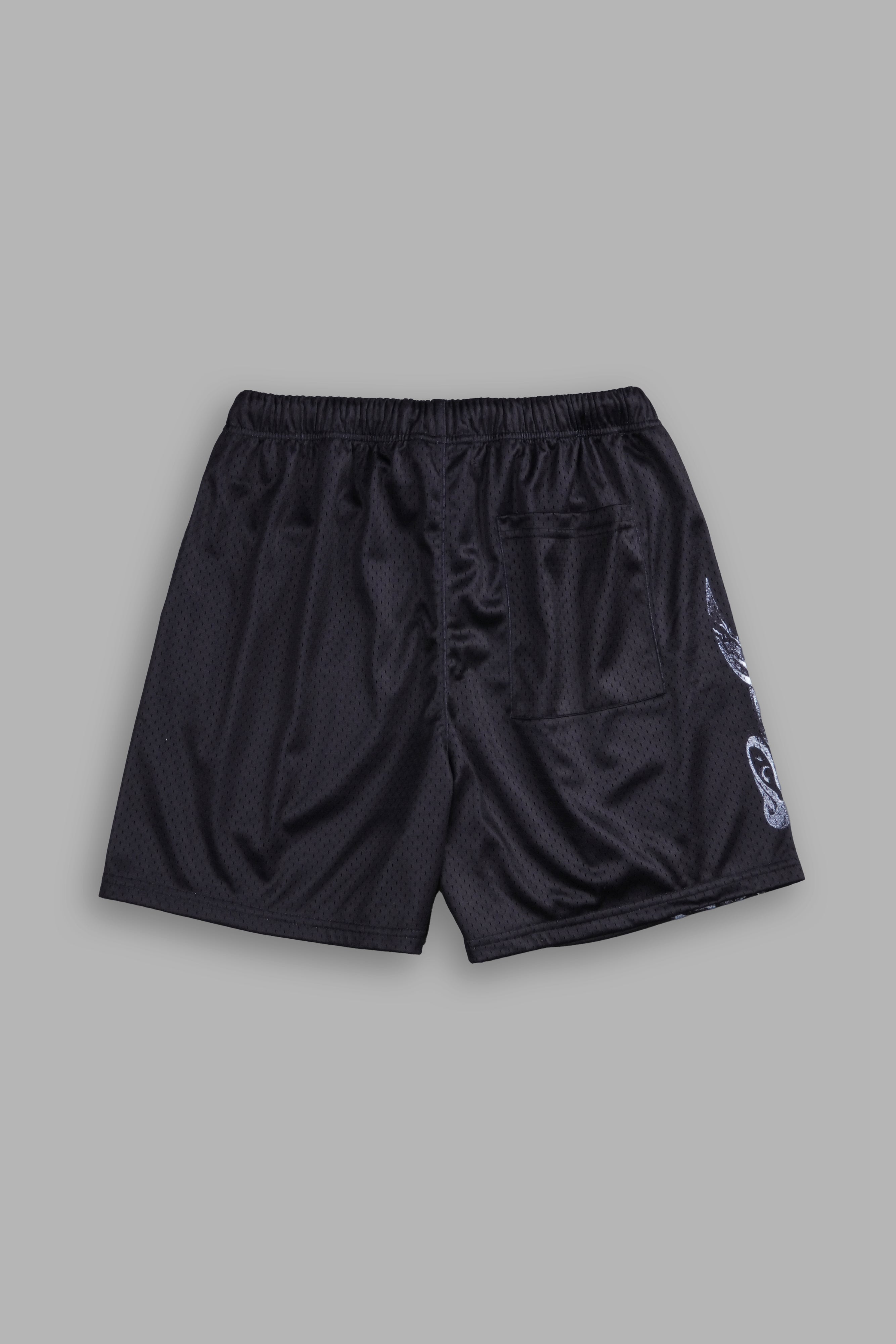 Hannya Mesh Shorts in Black