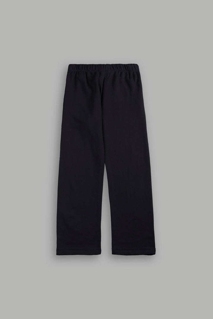 Dual Tonal Drawcord Bigelow Sweat Pants In Black