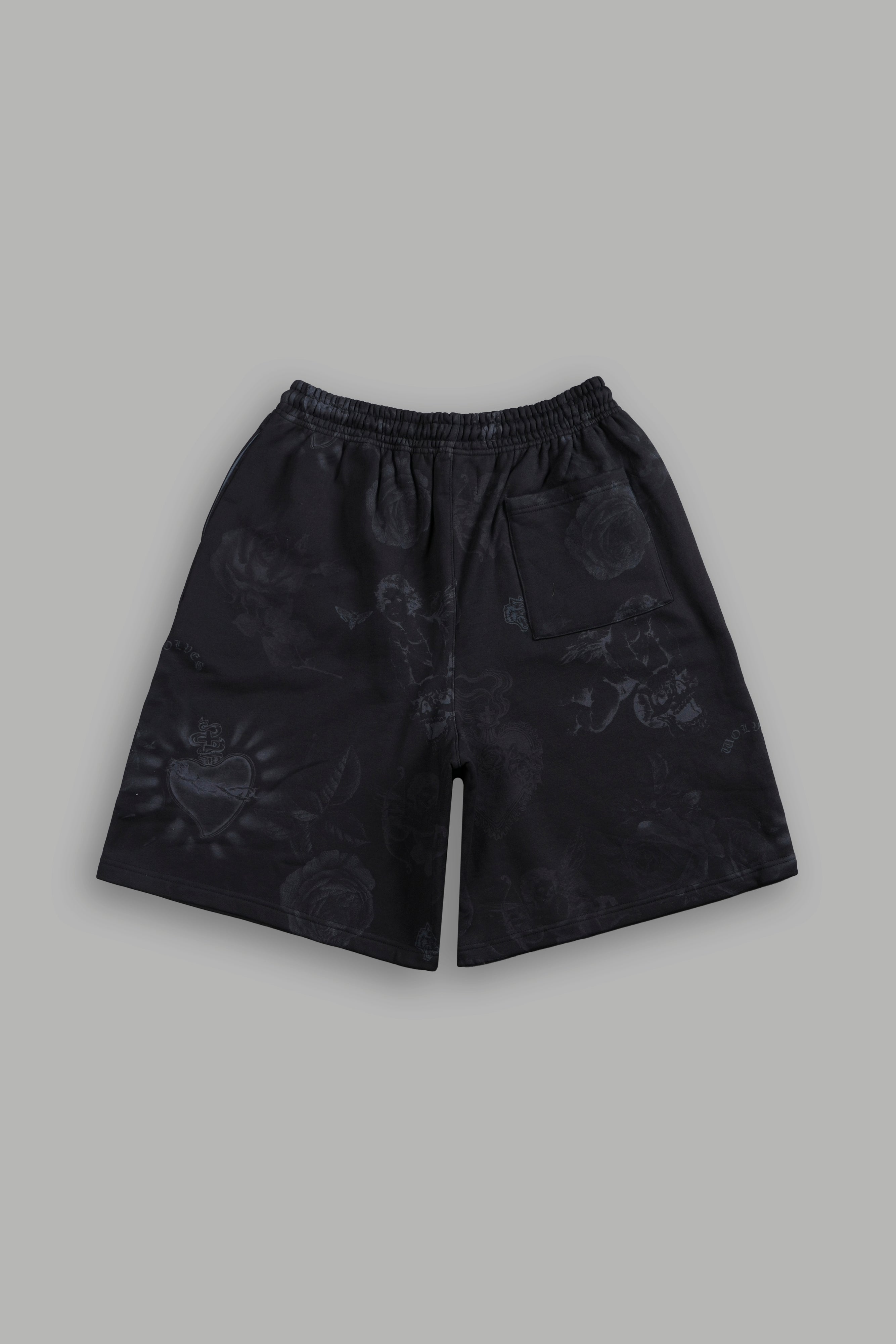 Wolves Club Oversized Osiris Sweat Shorts in Luna