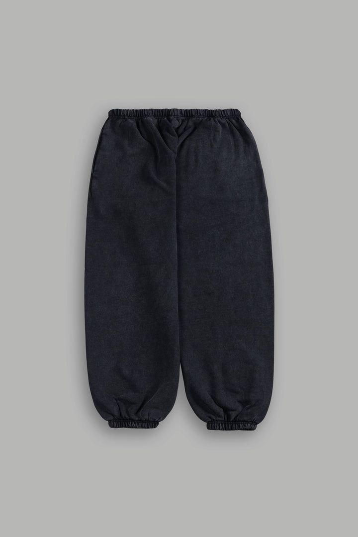 Dual Wolf Unisex Lounger Sweat Pants in Black