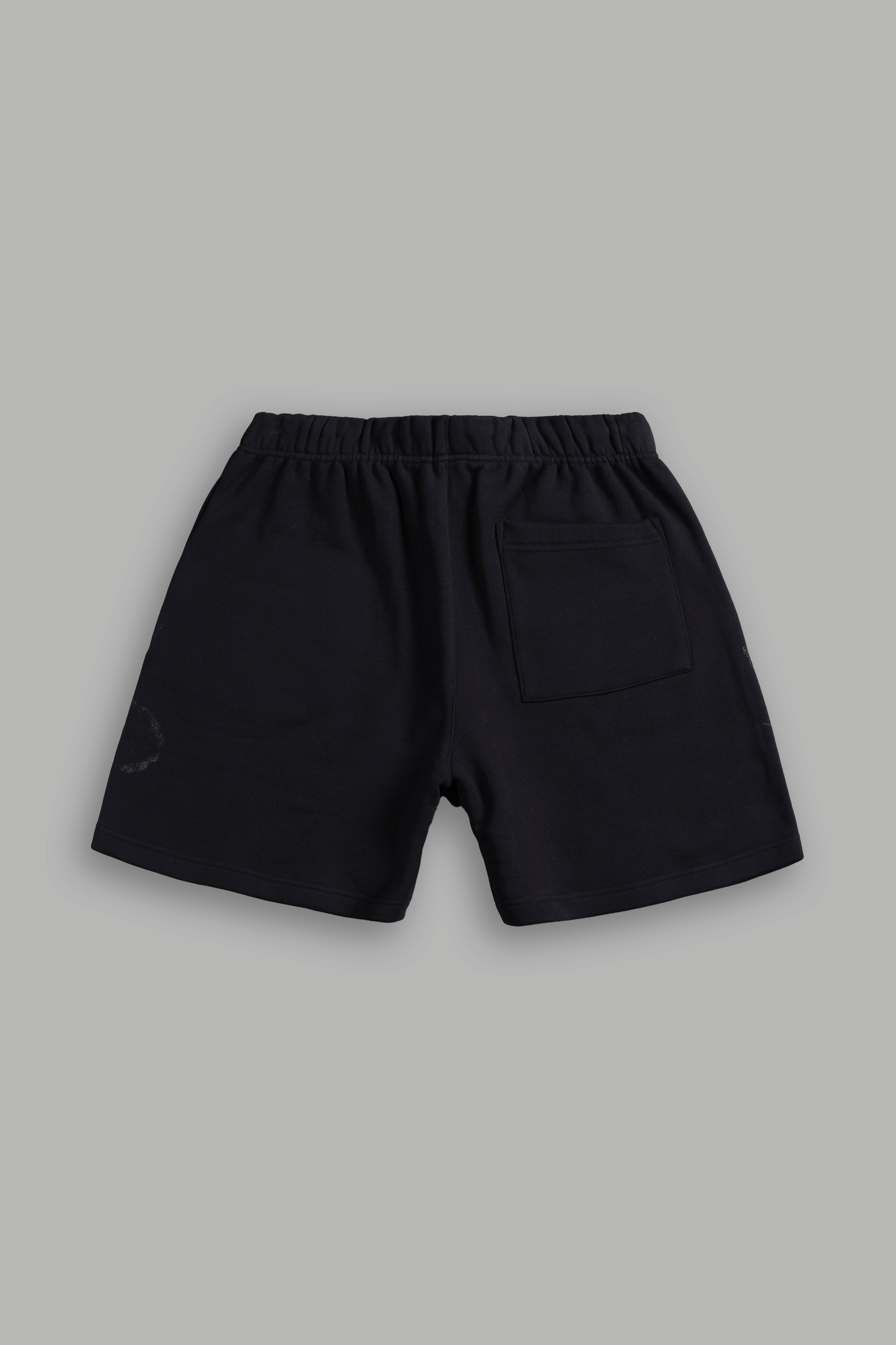 Fallen Cherub Oversized Post Lounge Sweat Shorts in Black