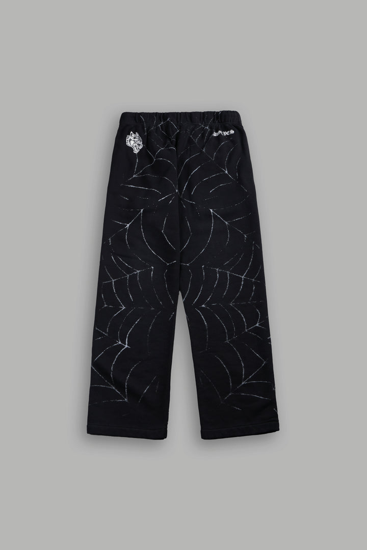 Stud Web Bigelow Sweat Pants in Black Sun Fade