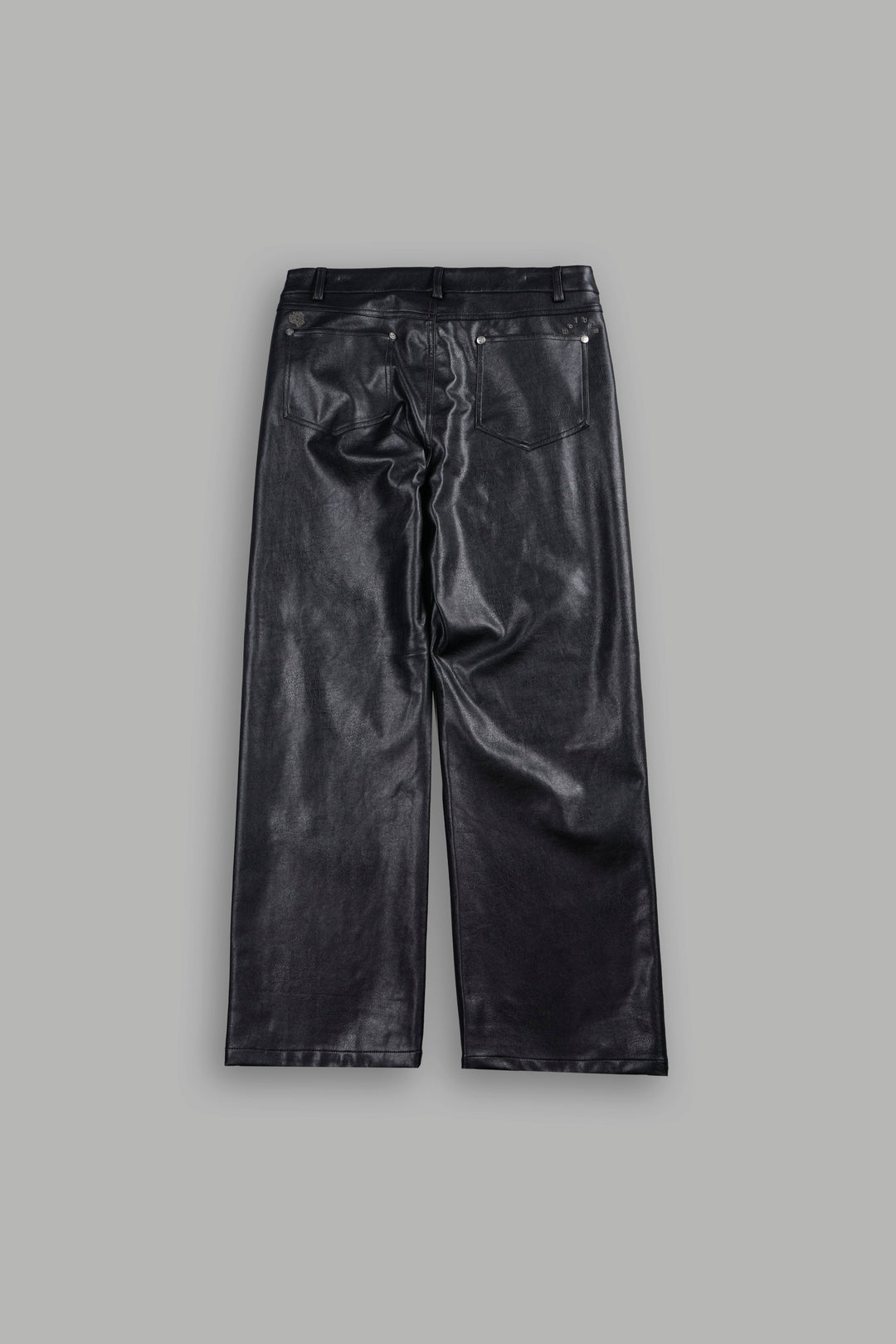 Wolf Pyramid Axel Low Rise Leather Pant In Black