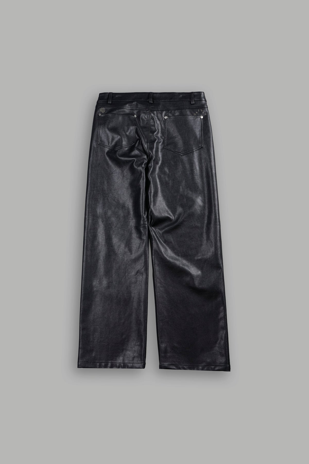 Wolf Pyramid Axel Low Rise Leather Pant In Black