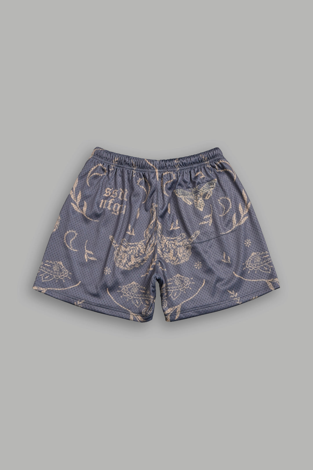 Just Look Up Mesh Shorts in Wolf Gray