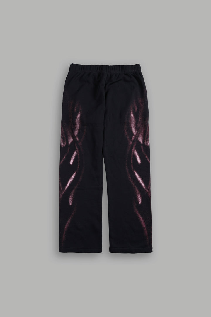 Dark Flame Bigelow Sweat Pants in Black
