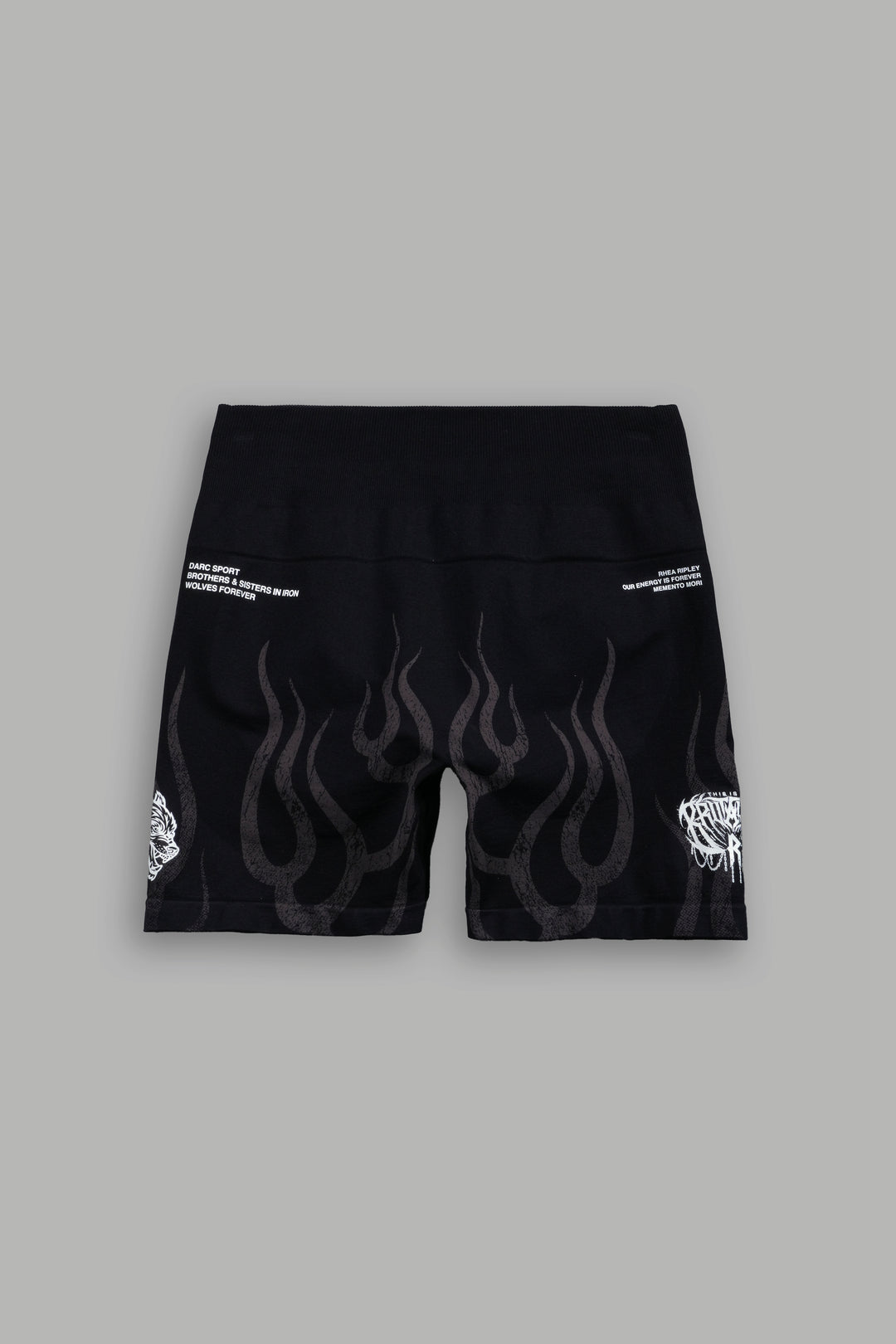 Hellfire "Stella" Soft Seamless Shorts in Black