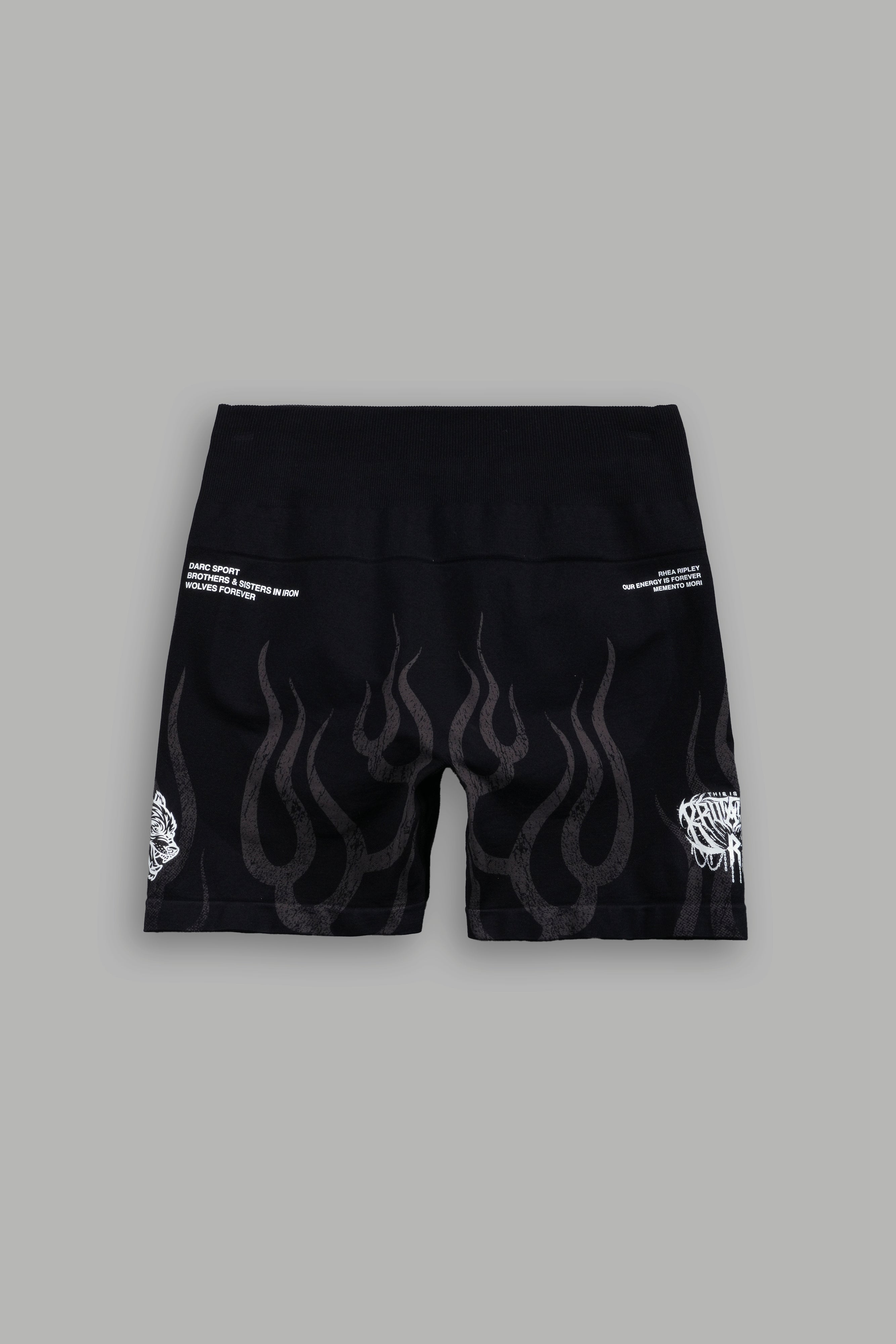 Hellfire "Stella" Soft Seamless Shorts in Black