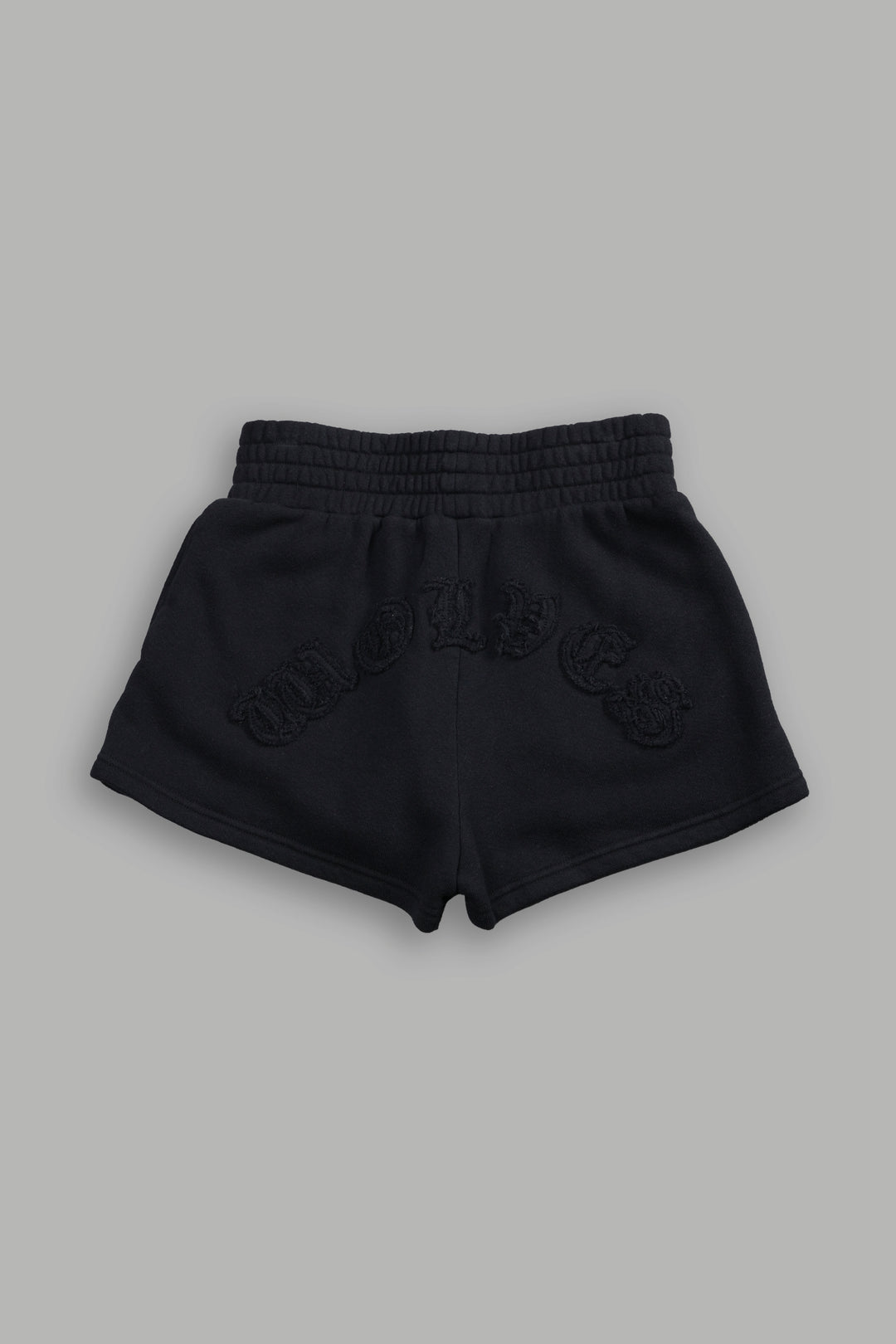 Chopper Appliqué Everson Sweat Shorts in Black