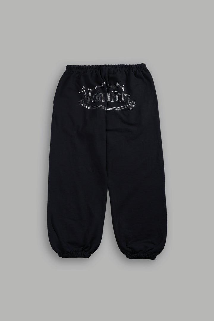 Y2Kulture Lightweight Lounger Sweat Pants in Black