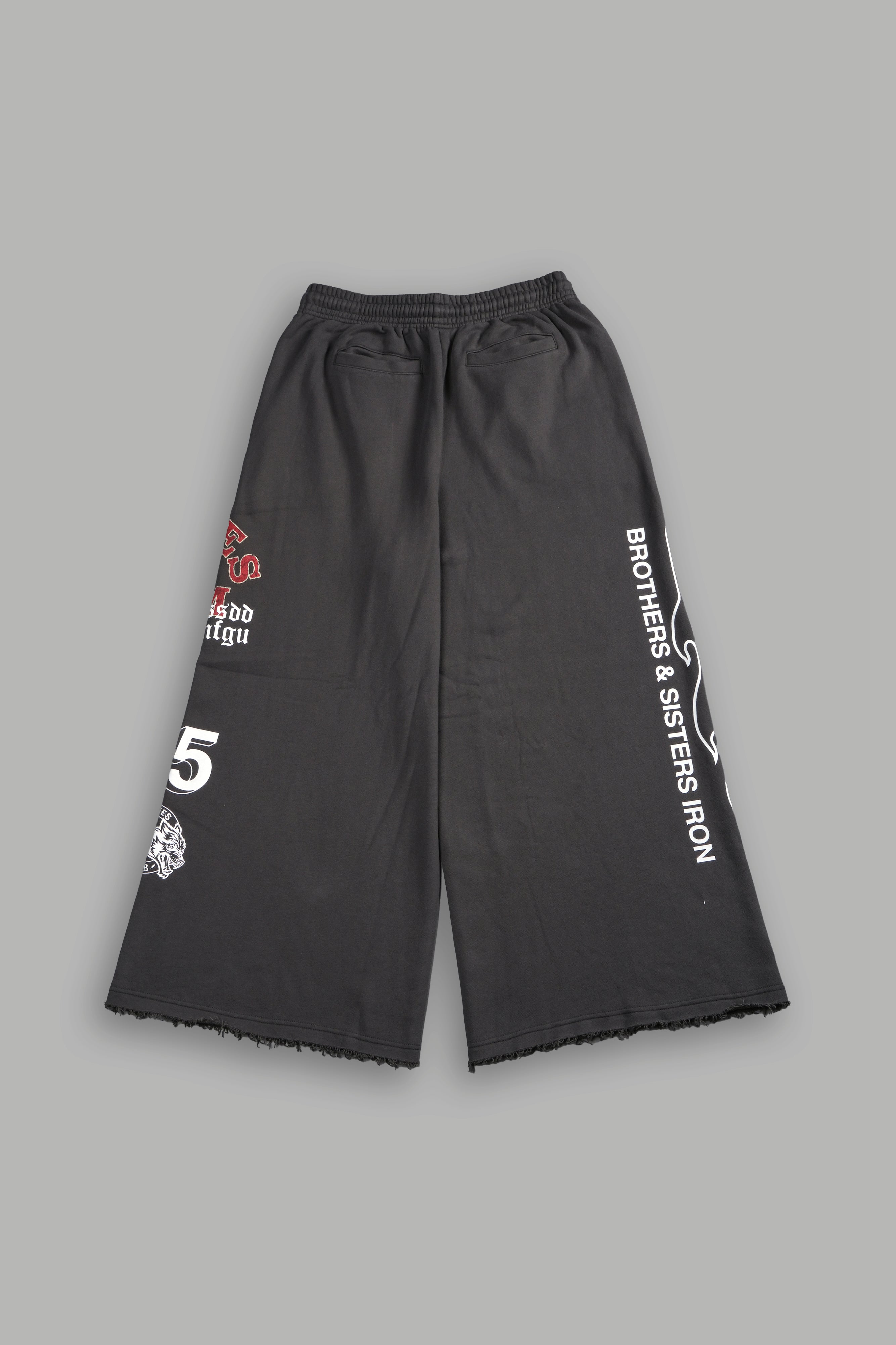 Wolves Gym V2 Oversized Omen Sweat Pants in Wolf Gray