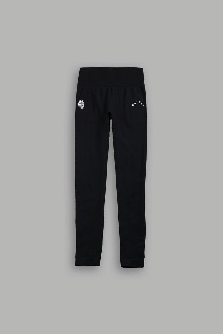 Wolves Pyramid "Skylar" Soft Seamless Leggings in Black
