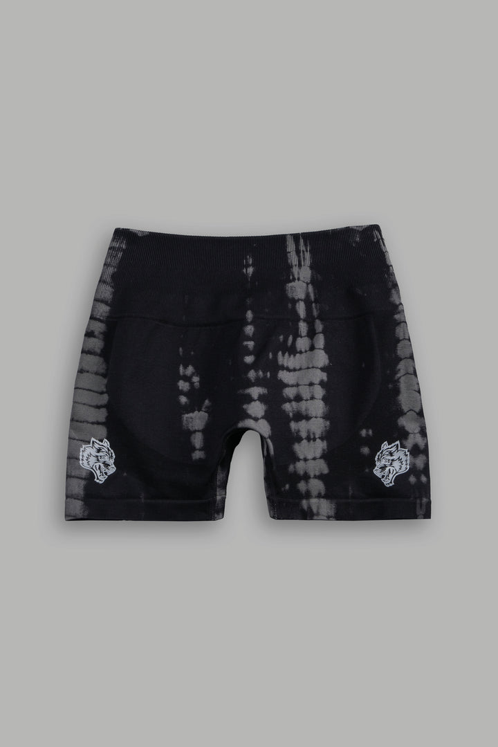 Dual Wolf Everson Seamless "Sierra" Shorts in Black Tonal Serpent
