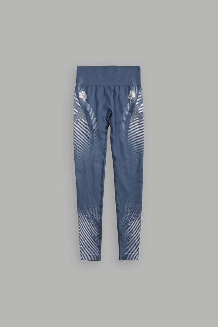 Moto Halftone Skylar Soft Seamless Leggings in Charcoal Blue