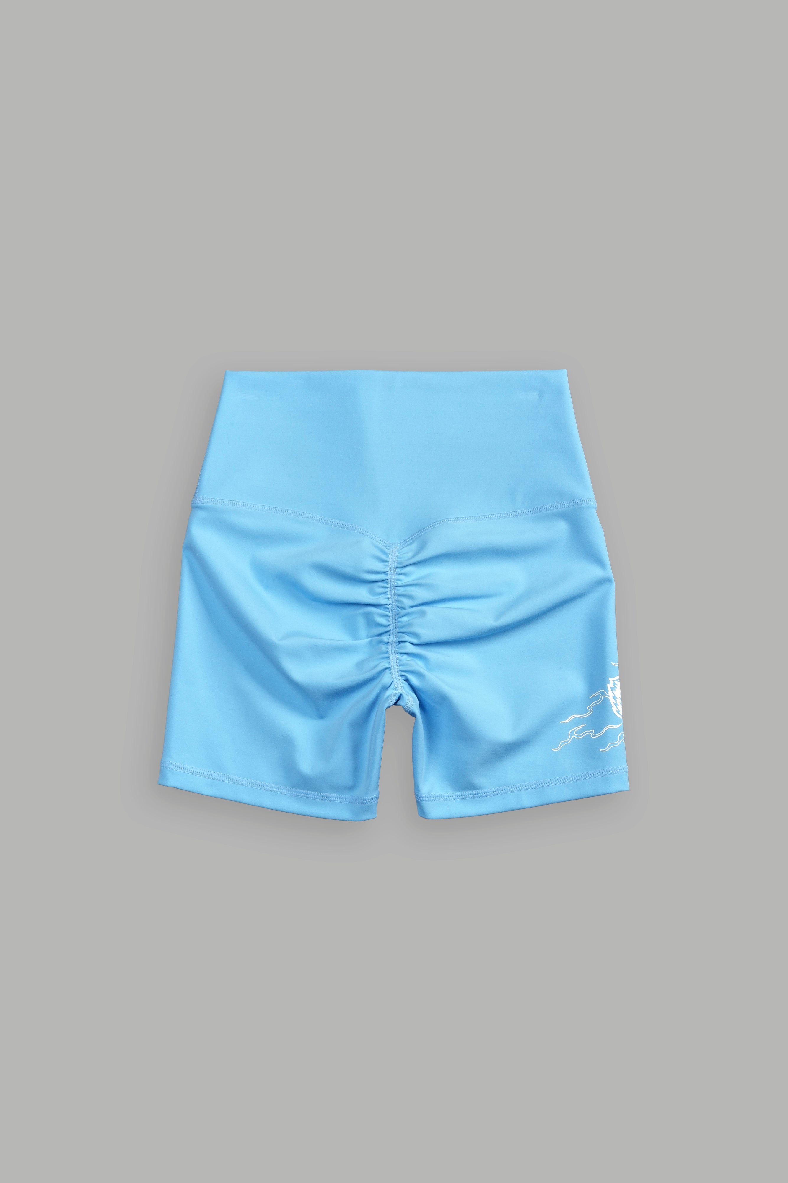 Eternal Flame Energy Pump Shorts in Blue Crane