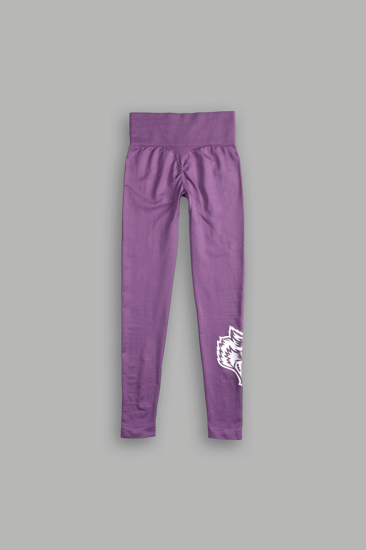 Hesh Forever "Everson Seamless" Scrunch Leggings in Darc Violet