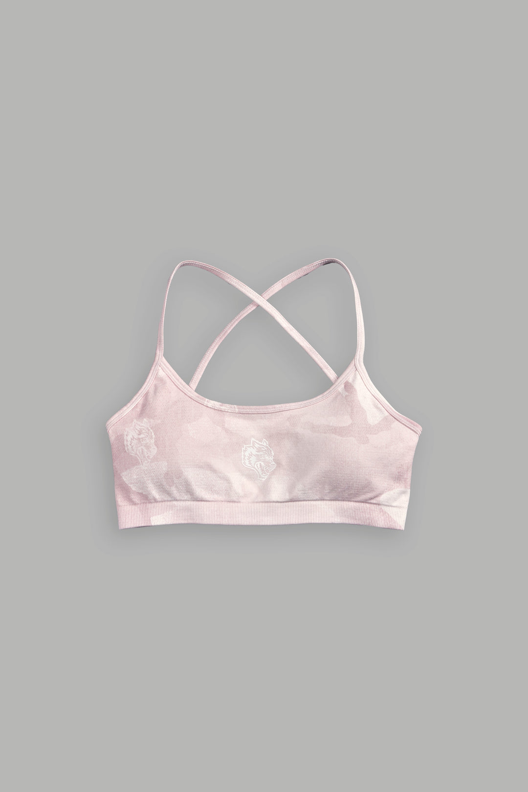 Wolf Head "Layla" Soft Seamless Bra in Blush Vintage Woodland Camo