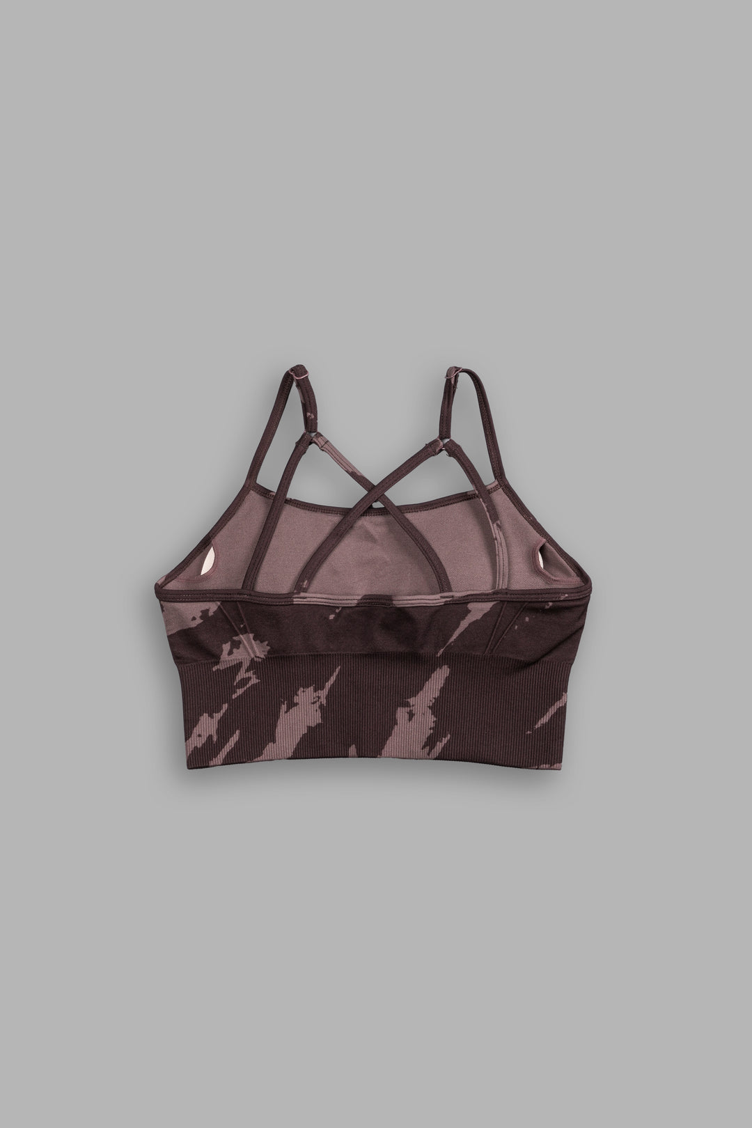 Single Wolf "Everson Seamless" Huxley Bra in Darc Garnet Native Camo