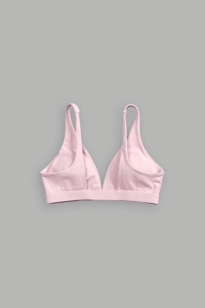 She Chopper V Sports Bra in Pink Dust
