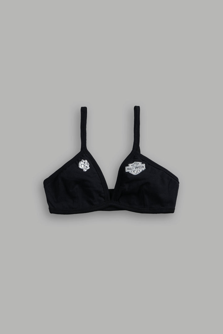 Harley-Davidson Wolves Eva Triangle Bralette in Black