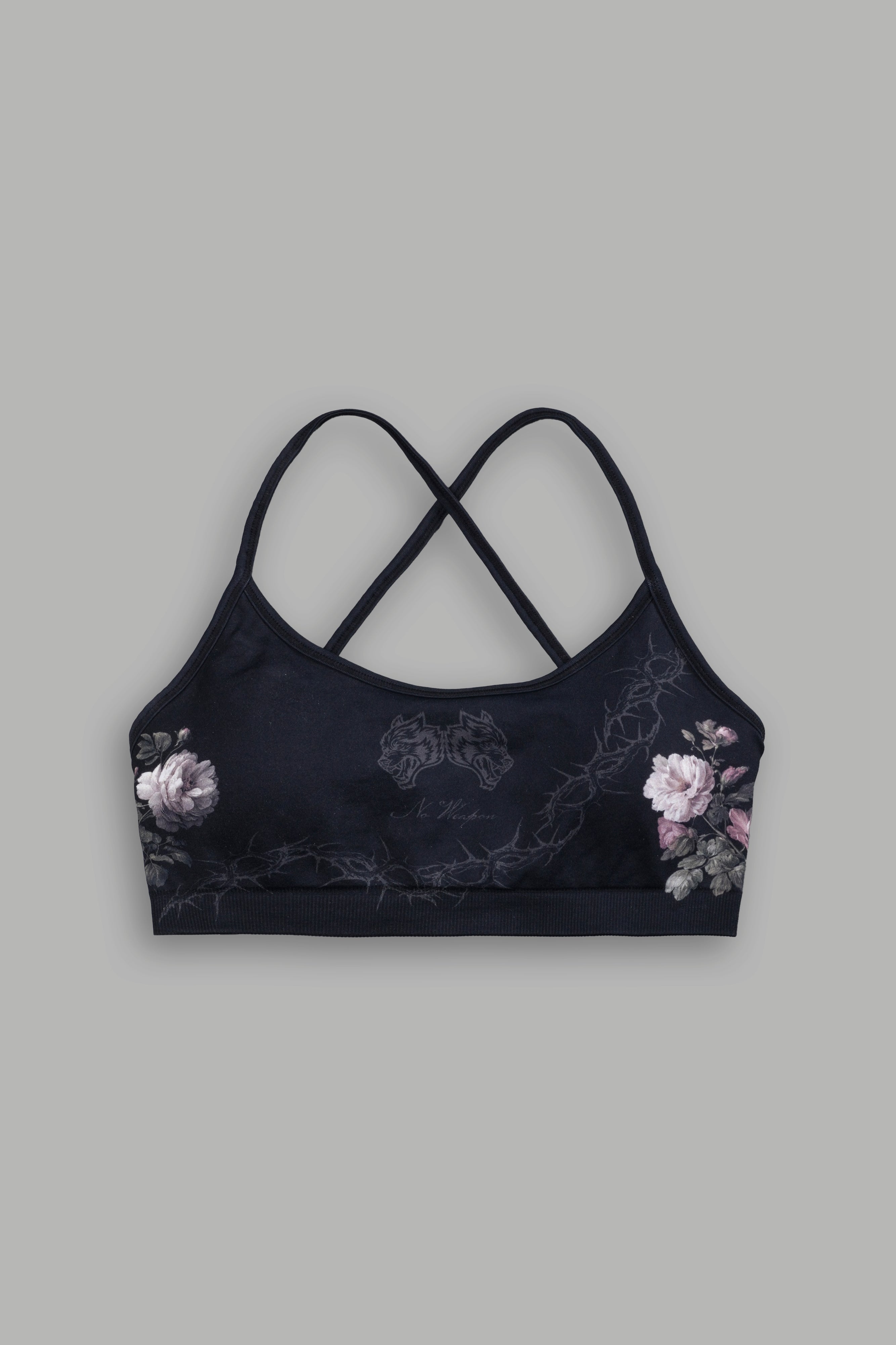 Rose Thorn "Layla" Soft Seamless Bra in Black Rose Thorn