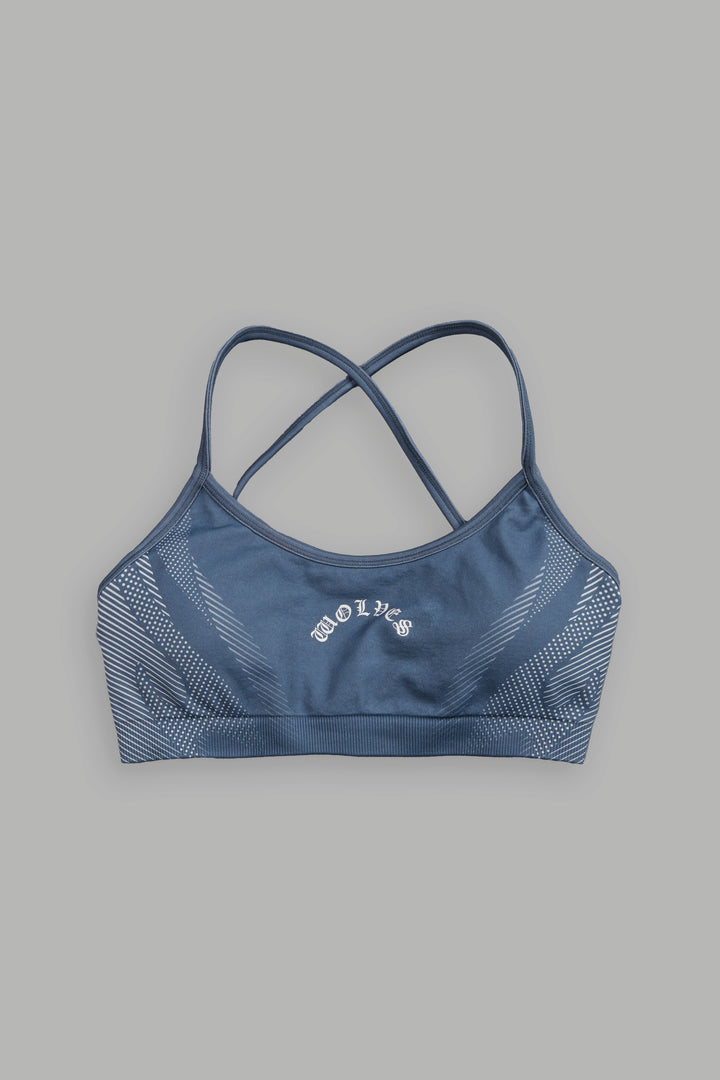 Moto Halftone Layla Soft Seamless Bra in Charcoal Blue