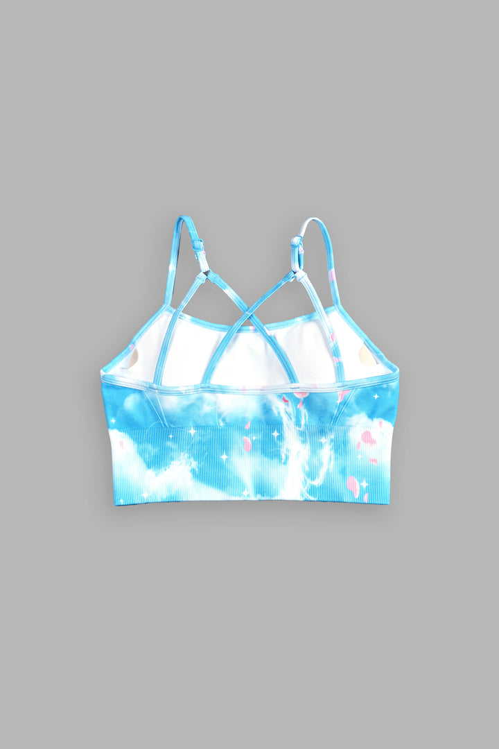 Hesh Forever "Everson Seamless" Huxley Bra in Lightning Sky