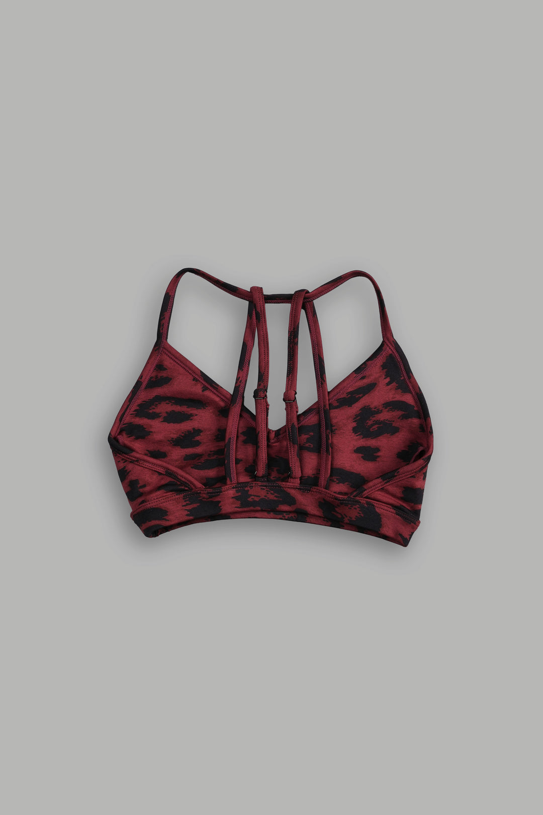 Single Wolf "Everson" Alexa Seamless Bra in Cherry Red Leopard