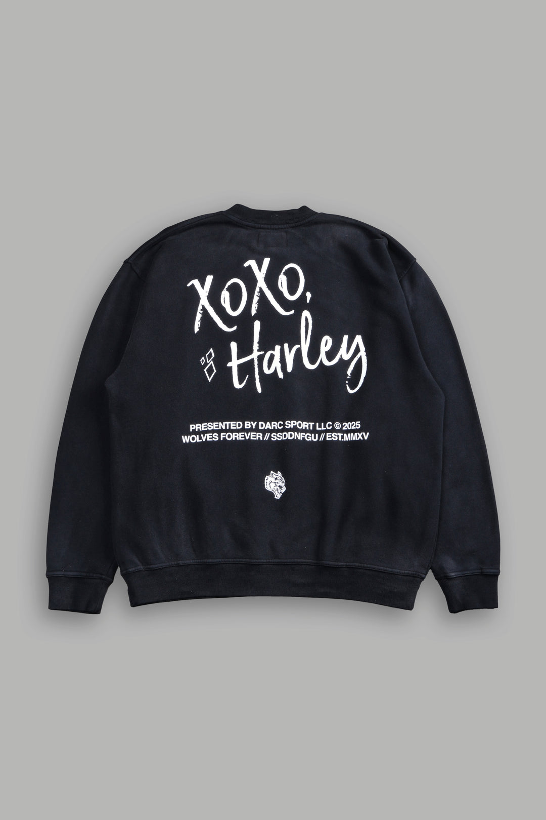 Quinn Forever London Crewneck in Black Drift Wash