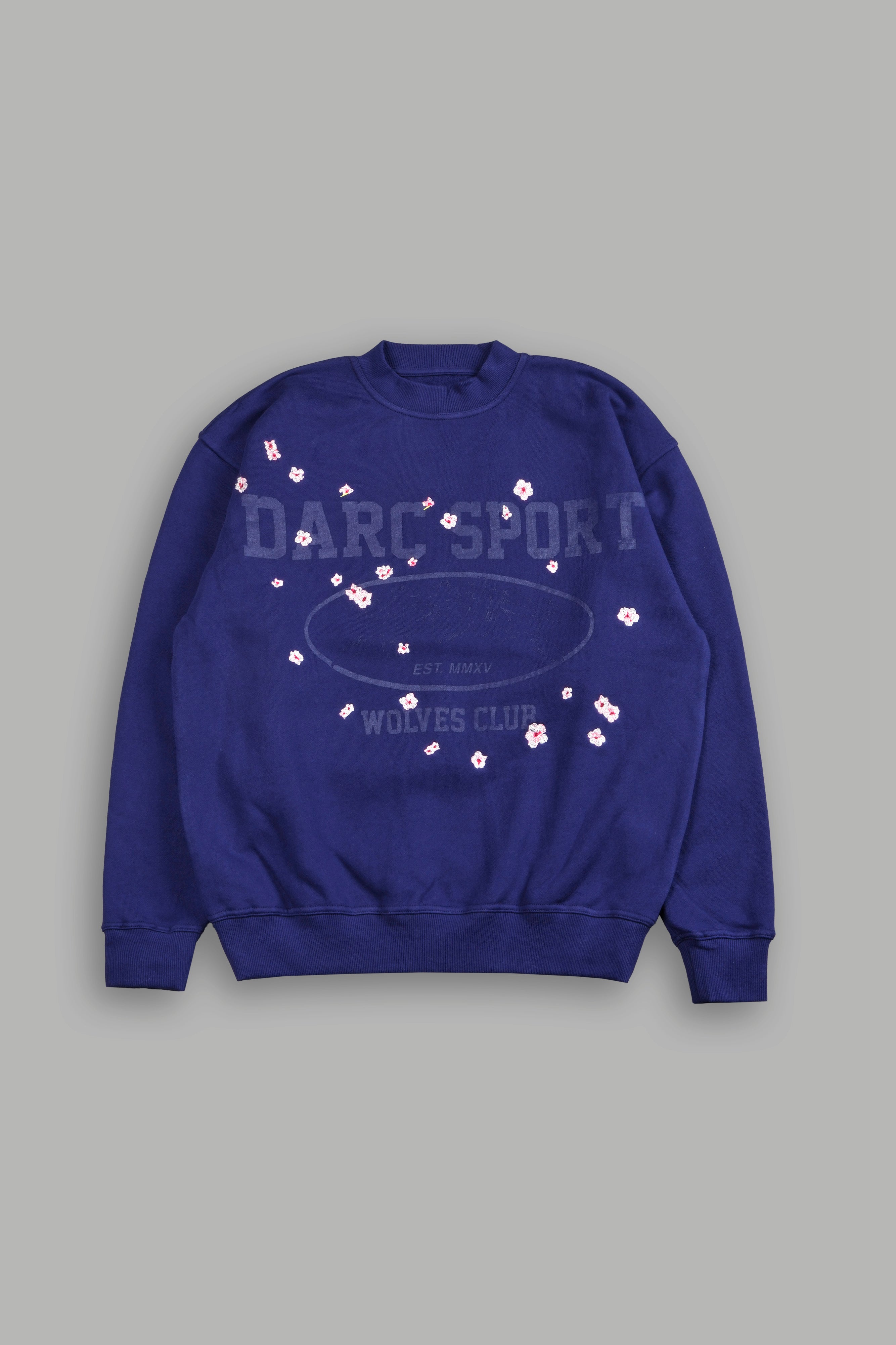 Sakura Core London Crewneck in Royal Navy