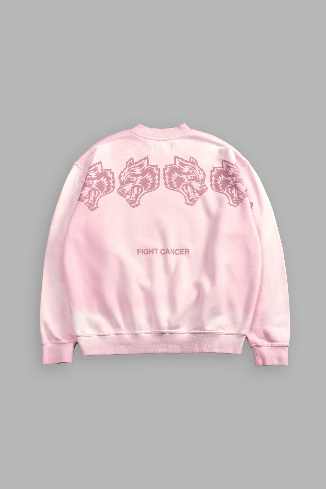 Wolves Have Your Back London Unisex Crewneck in Cherry Blossom Halo Wash