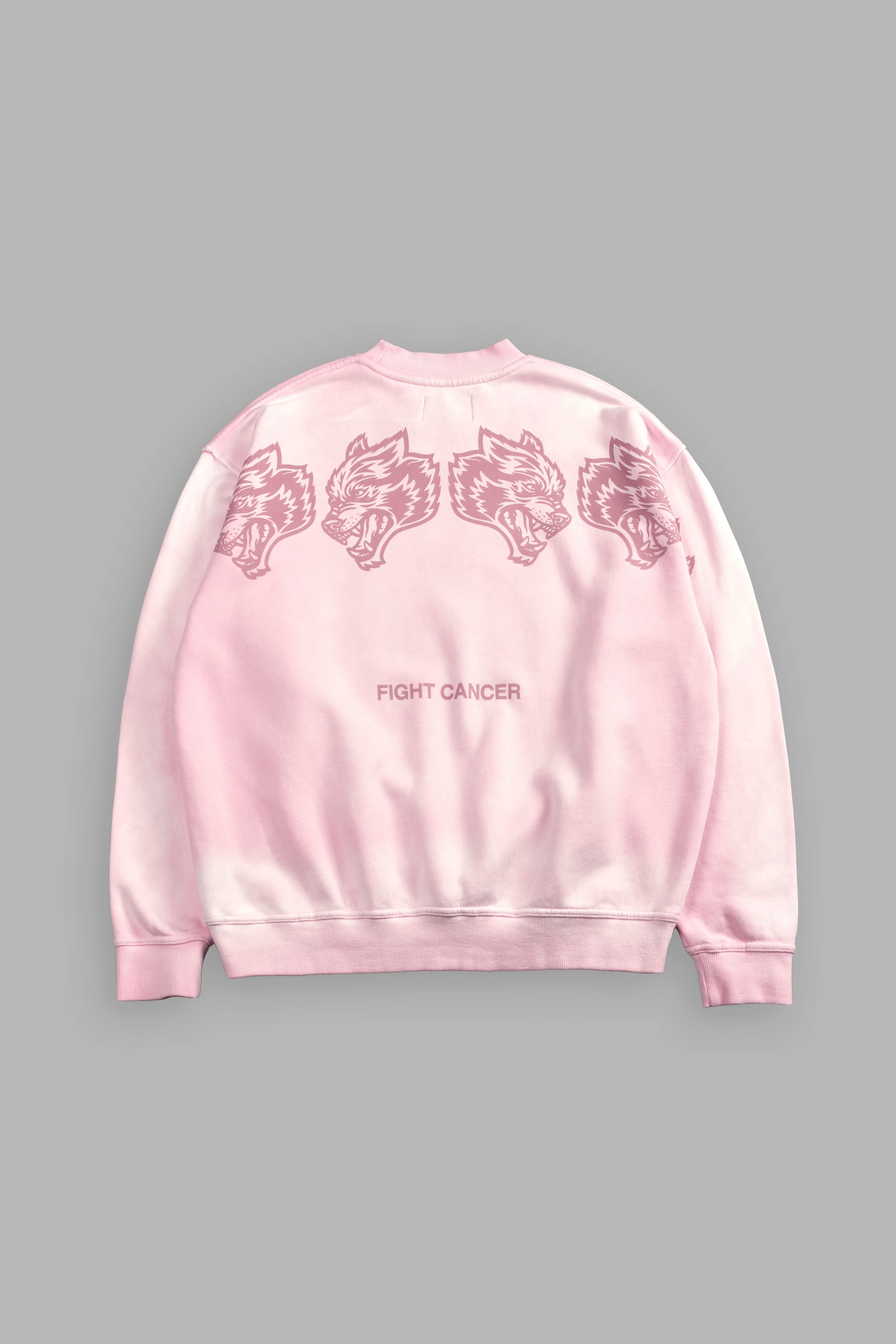Wolves Have Your Back London Unisex Crewneck in Cherry Blossom Halo Wash