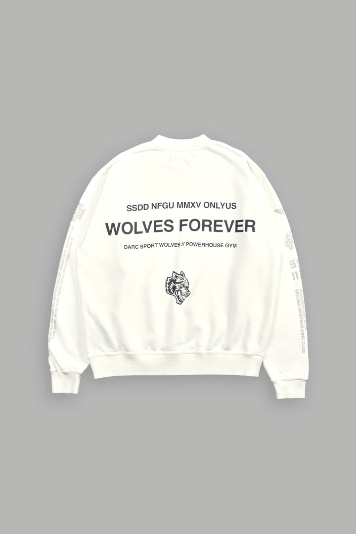 Wolves House Unisex London Crewneck in Cream