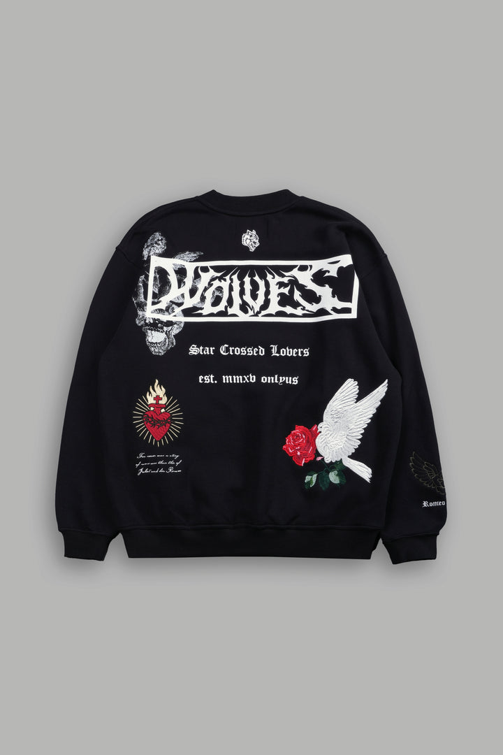 Doomed Love London Unisex Crewneck in Black