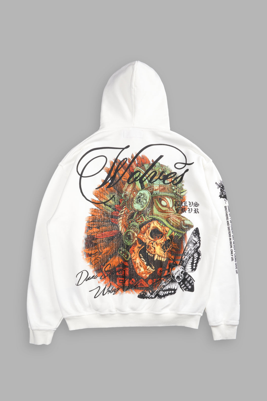 (1 OF 500) Bravery "Pierce" Hoodie in Cream/Multi