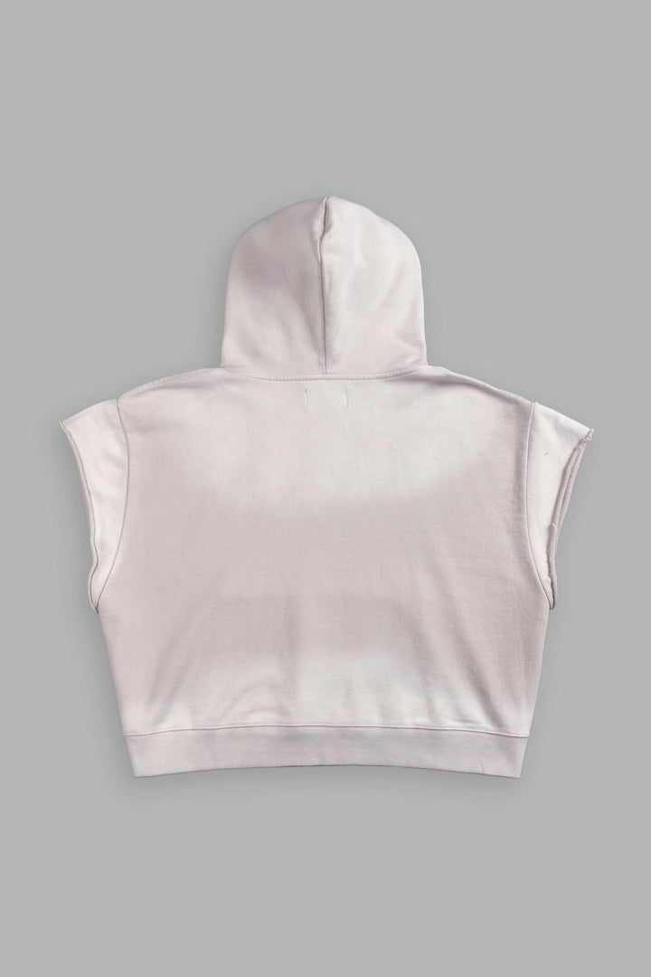Iron Pack Grunge Gage Cap Sleeve Hoodie in Clay