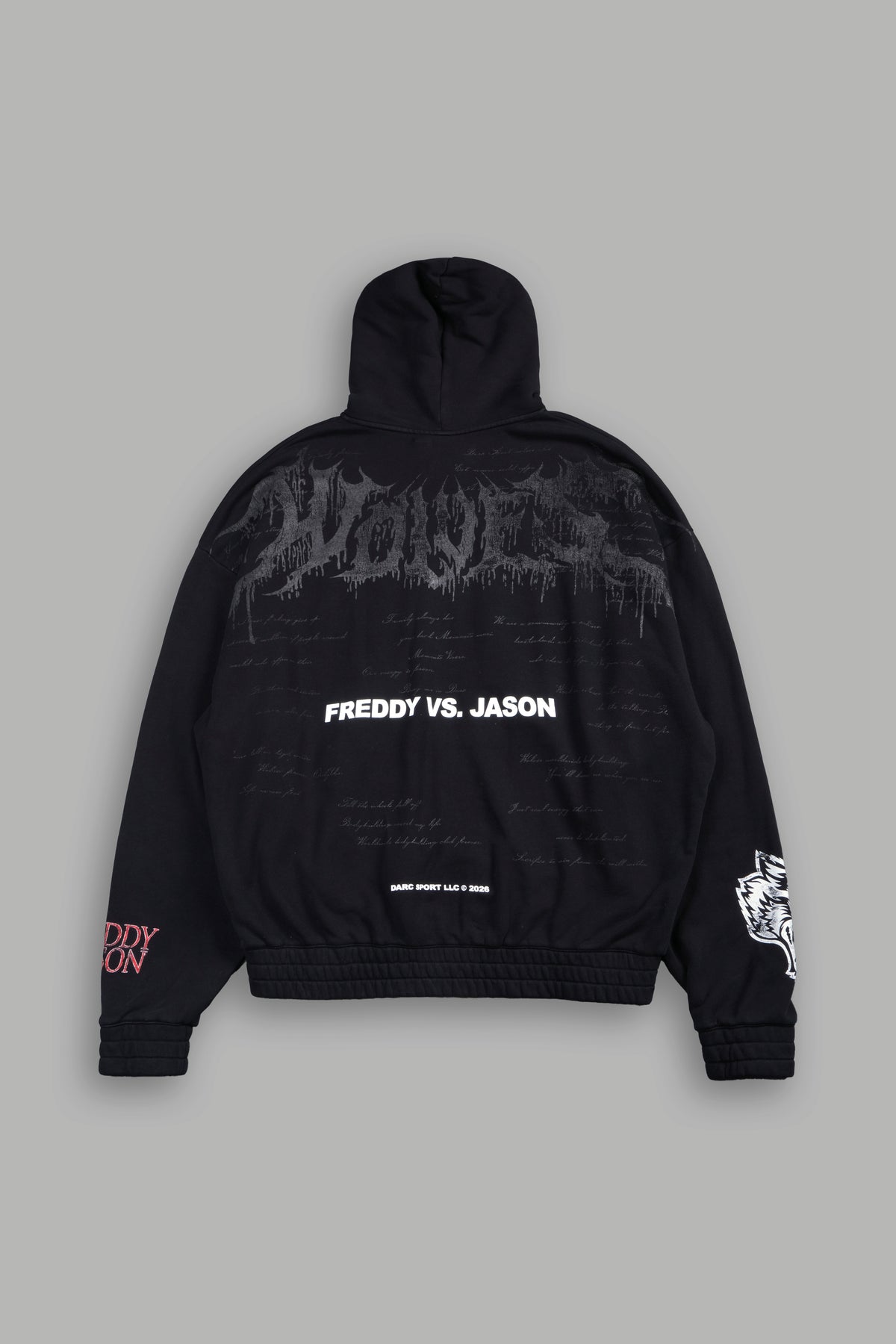 Freddy Vs Jason Chambers Zip Hoodie In Black