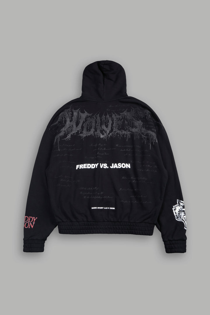 Freddy Vs Jason Chambers Zip Hoodie In Black